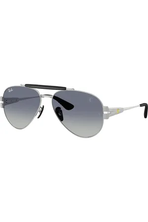 Ray-Ban Unisex RB3762M F1224L Occhiali da sole Metallo Grigio Pantos Normale Sfumato