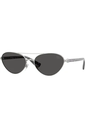 Burberry Donna BE3165 100587 Occhiali da sole Metallo Grigio Geometrica Normale