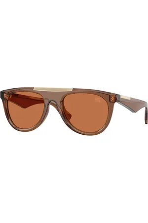 Burberry Uomo BE4452U 417373 Occhiali da sole Iniettato Pilot Normale