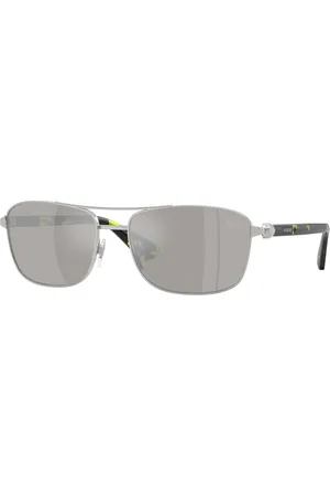 Burberry Uomo BE3163 10056G Occhiali da sole Metallo Grigio Squadrata Specchiate