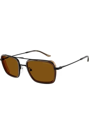Emporio Armani Uomo EA2162 300163 Occhiali da sole Metallo Bronzo Squadrata Normale