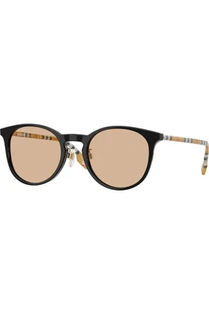 Burberry Donna BE4380D 385373 Occhiali da sole Acetato Marrone Rotonda Normale