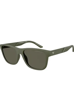 Emporio Armani Uomo EA4243 618471 Occhiali da sole Iniettato Marrone Squadrata Normale