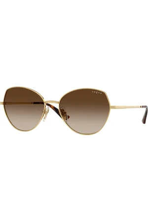 vogue Donna VO4330S 280/13 Occhiali da sole Metallo Marrone Geometrica Normale Sfumato