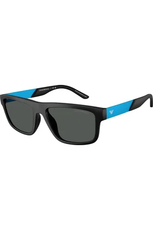 Emporio Armani Uomo EA4244U 500187 Occhiali da sole Iniettato Grigio Squadrata Normale