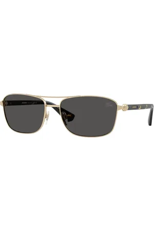 Burberry Uomo BE3163 110987 Occhiali da sole Metallo Grigio Squadrata Normale