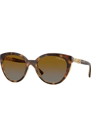 vogue Donna VO5634SB 1508T5 Occhiali da sole Nylon Grigio Cat Eye Polarizzata Sfumato