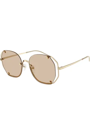 Emporio Armani Donna EA2168 301393 Occhiali da sole Metallo Marrone Geometrica Normale