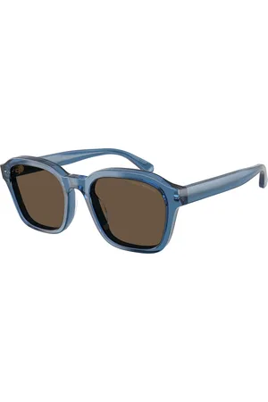 Emporio Armani Uomo EA4245U 624787 Occhiali da sole Acetato Marrone Geometrica Normale