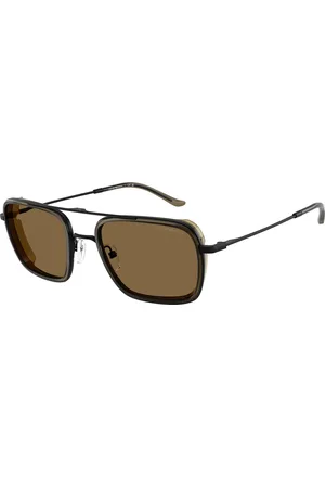 Emporio Armani Uomo EA2162 300171 Occhiali da sole Metallo Verde Squadrata Normale