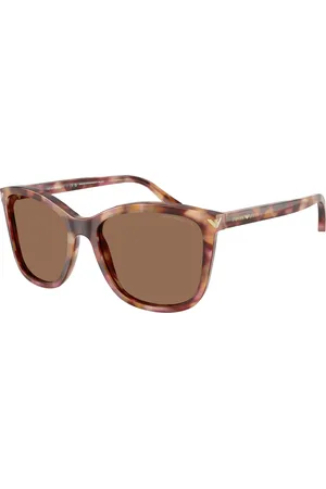 Emporio Armani Donna EA4060 619673 Occhiali da sole Acetato Marrone Squadrata Normale