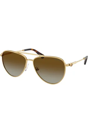 Swarovski Donna SK7031 4037T5 Occhiali da sole Metallo Marrone Pilot Polarizzata Sfumato