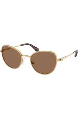 Swarovski Donna SK7032 400473 Occhiali da sole Metallo Marrone Rotonda Normale