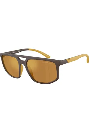 Emporio Armani Uomo EA4248U 62586H Occhiali da sole Iniettato Pilot Specchiate