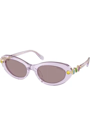 Swarovski Donna SK6042 1079LA Occhiali da sole Acetato Rotonda Normale