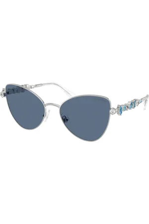 Swarovski Donna SK7034 401A80 Occhiali da sole Metallo Blu Farfalla Normale