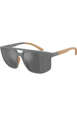 Emporio Armani Uomo EA4248U 62616G Occhiali da sole Iniettato Pilot Specchiate