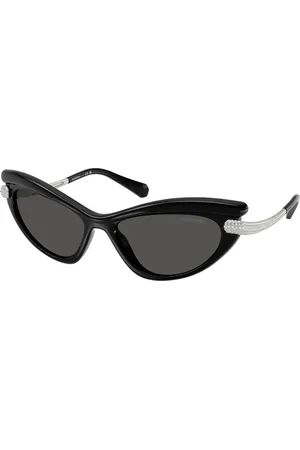 Swarovski Donna SK6038 103887 Occhiali da sole Iniettato Grigio Cat Eye Normale