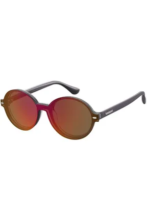 Havaianas Donna FLORIPA/CS MW2/UZ Occhiali da sole Acetato /Rosso Rotonda Clip-on