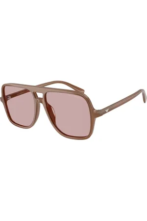 Emporio Armani Uomo EA4252U 627173 Occhiali da sole Acetato Rosa Pilot Normale