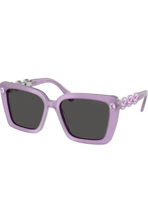 Swarovski Donna SK6032 107587 Occhiali da sole Acetato Grigio Squadrata Normale