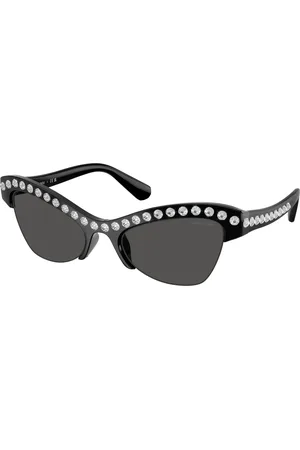 Swarovski Donna SK6043 100187 Occhiali da sole Iniettato Grigio Farfalla Normale