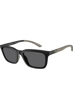 Emporio Armani Uomo EA4249U 500181 Occhiali da sole Iniettato Grigio Squadrata Polarizzata