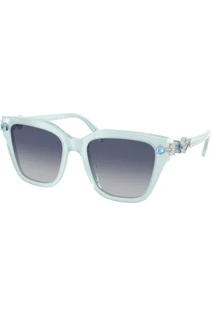 Swarovski Donna SK6041 10244L Occhiali da sole Acetato Geometrica Normale Sfumato