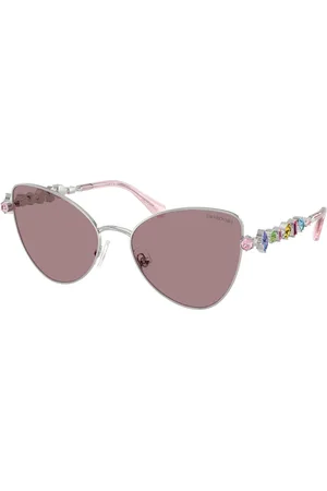 Swarovski Donna SK7034 401M7N Occhiali da sole Metallo Marrone Farfalla Normale