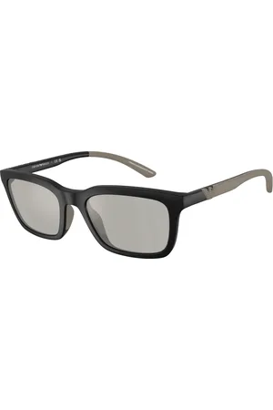 Emporio Armani Uomo EA4249U 50016G Occhiali da sole Iniettato Grigio Squadrata Normale