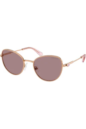Swarovski Donna SK7032 40147N Occhiali da sole Metallo Marrone Rotonda Normale