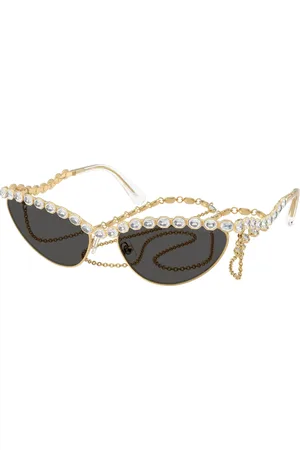 Swarovski Donna SK7030 403987 Occhiali da sole Metallo Grigio Cat Eye Normale
