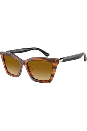 Emporio Armani Donna EA4250U 62682L Occhiali da sole Acetato Farfalla Normale Sfumato