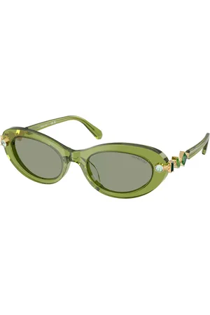 Swarovski Donna SK6042 3002/2 Occhiali da sole Acetato Rotonda Normale