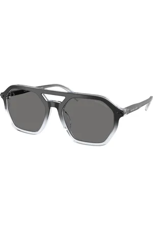 Michael Kors Uomo MK2251U JACKSON HOLE 401381 Occhiali da sole Acetato Grigio Pilot Polarizzata