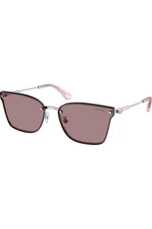 Swarovski Donna SK7036D 40237N Occhiali da sole Metallo Marrone Geometrica Normale