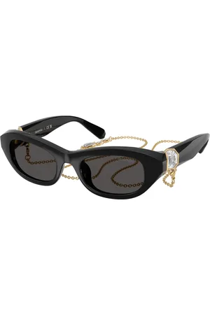 Swarovski Donna SK6036U 107687 Occhiali da sole Acetato Grigio Pillow Normale