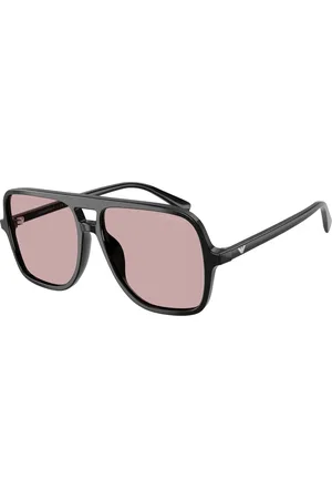 Emporio Armani Uomo EA4252U 501773 Occhiali da sole Acetato Rosa Pilot Normale