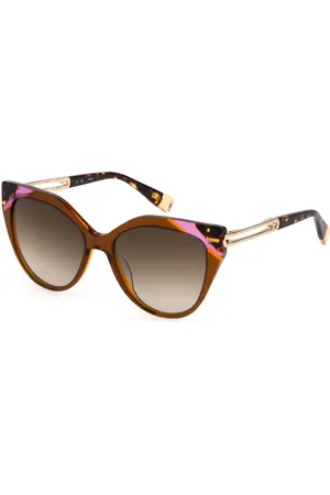 Furla Donna SFU683 06X5 Occhiali da sole Acetato Farfalla Normale Sfumato