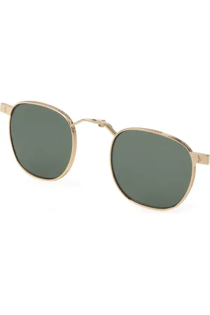 Lozza Unisex AGL4296 300 Occhiali da sole Metallo Verde Rotonda