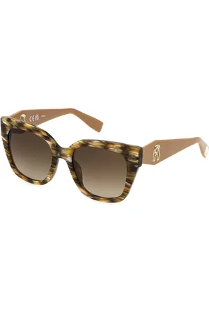 Furla Donna SFU812 6YHY Occhiali da sole Acetato Squadrata Normale Sfumato