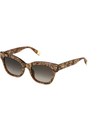 Furla Donna SFU814 0V83 Occhiali da sole Acetato Fumo Squadrata Normale Sfumato