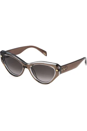 Police Donna SPLP47 NEW DAWN 1 0APZ Occhiali da sole Acetato Fumo Cat Eye Normale