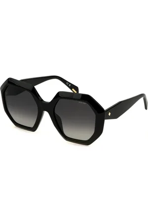 Police Donna SPLM10 CLUE 3 700 Occhiali da sole Acetato Fumo Geometrica Normale Sfumato
