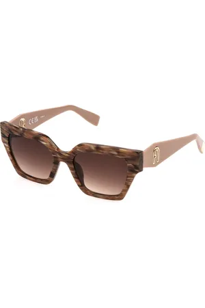 Furla Donna SFU811 06YH Occhiali da sole Acetato Squadrata Normale Sfumato