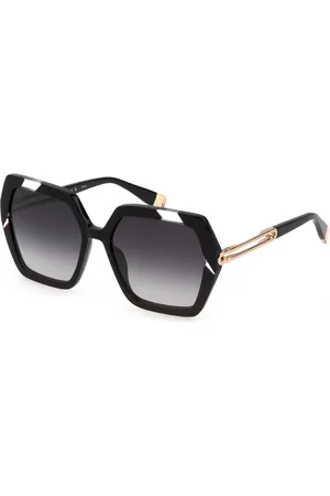Furla Donna SFU684 700 Occhiali da sole Acetato Grigio Geometrica Normale Sfumato