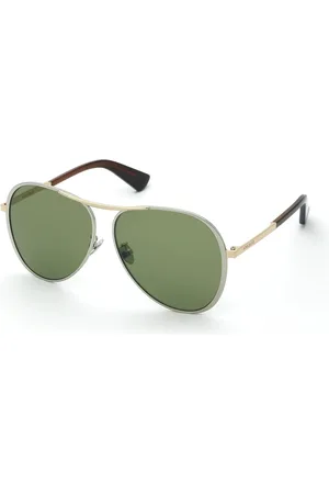 Nina Ricci Donna SNR407 340Y Occhiali da sole Metallo Verde Pilot Normale