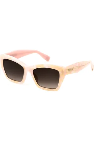 Furla Donna SFU778 0AP4 Occhiali da sole Acetato Marrone Squadrata Normale Sfumato