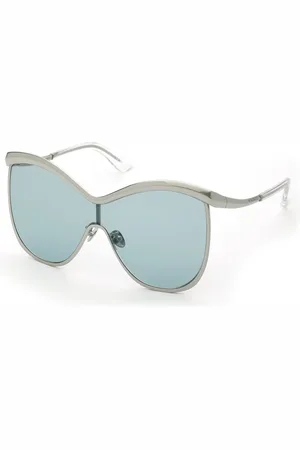 Nina Ricci Donna SNR408 579 Occhiali da sole Metallo Blu Maschera Normale