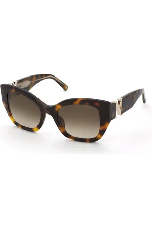 Nina Ricci Donna SNR377V 752 Occhiali da sole Acetato Marrone Squadrata Normale Sfumato